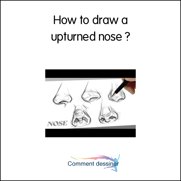 How to draw a upturned nose